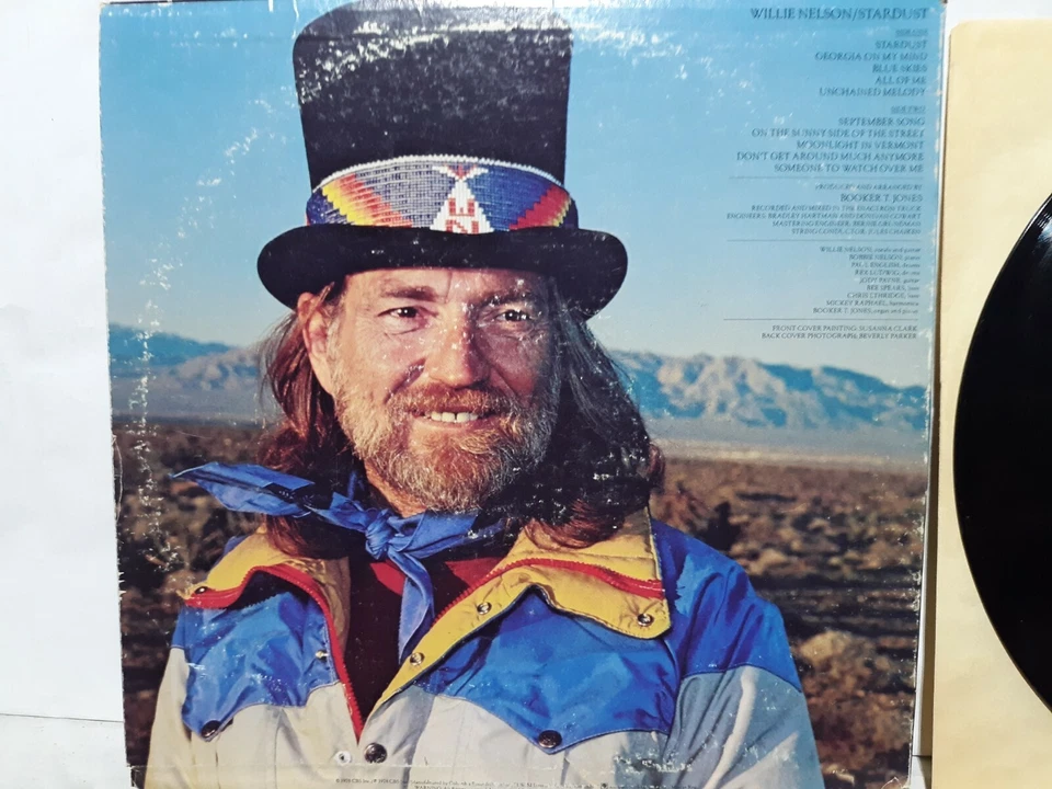 Willie Nelson Stardust vinyl LP Columbia records JC 35305 1978 - Imagem 4 de 4