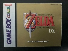Legend of Zelda Link's Awakening DX Game Boy Color Instruction Manual Only