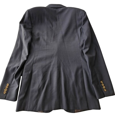 Brooks Brothers Blazer Jacket Regent Fit Mens 40L Navy Blue Wool