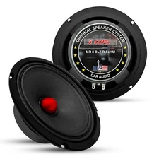 5Core 8 Inch Midrange Door Speaker 500W Subwoofer 4Ω Sub Woofer w Super Bullet