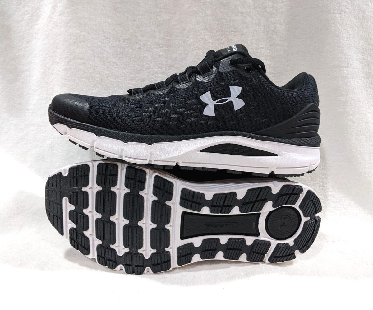 Under Armour UA Women's Charged Intake Black/White Sneakers-Size