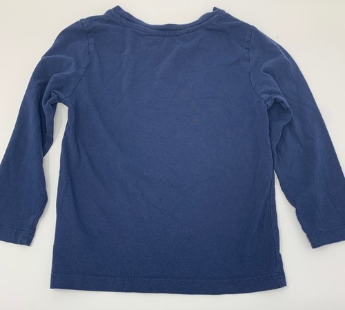 H&M Unisex Kids 4-6 Years Blue Sequin Football Long Sleeve Shirt - Picture 6 of 6