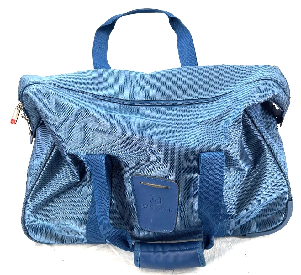 Сумка спортивная SWISSGEAR синяя 21 дюйм ручная кладь на колесиках дорожная ручка для ночевки - Изображение 4 из 4