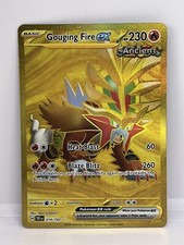 POKEMON TEMPORAL FORCES GOUGING FIRE EX GOLD SECRET HYPER RARE 214/162