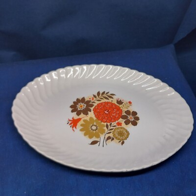 Vintage SCIO POTTERY ''TEMPO'' Oval Serving Platter USA Rare Find!