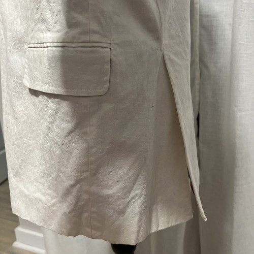 Urban Behavior Large Cotton Sport Coat Mens White Blazer 44 - Picture 3 of 13
