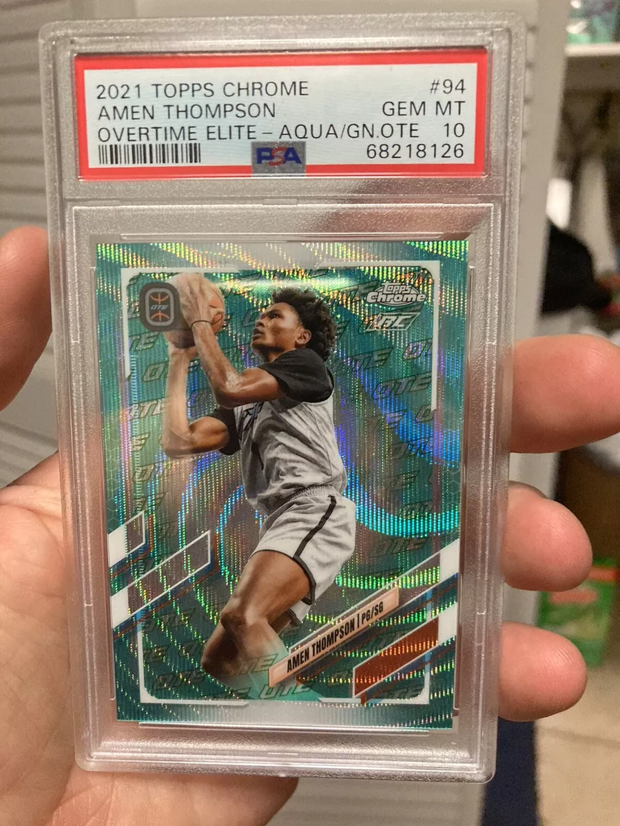 PSA 10 Topps Chrome Amen Thompson OTE Aqua /199 iestpchupa.edu.pe