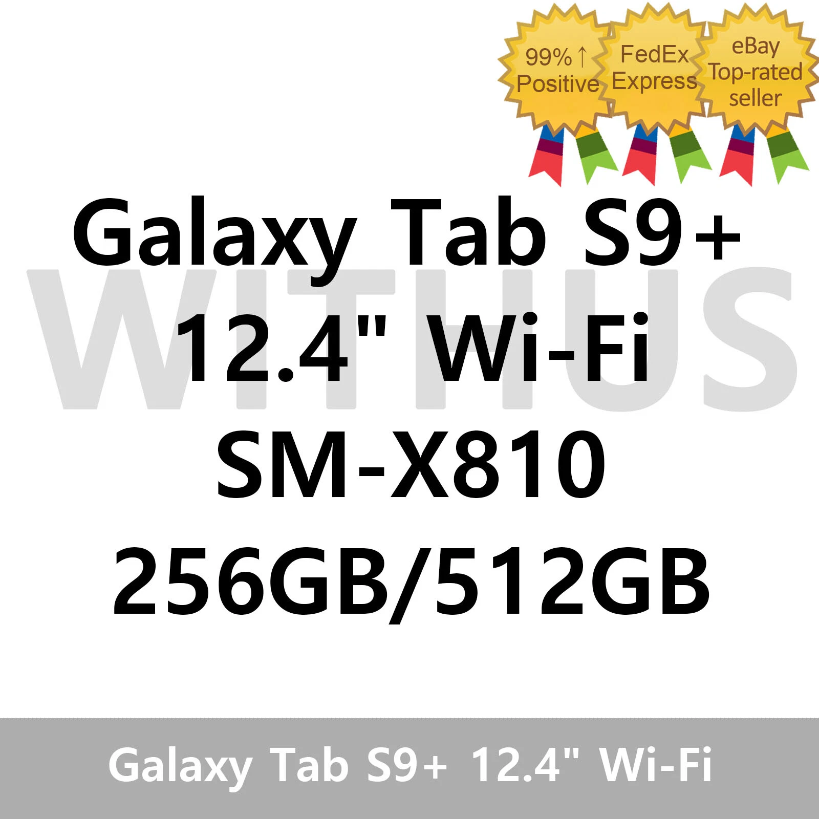 SAMSUNG Galaxy Tab S9+ Plus Wi-Fi SM-X810 256GB/512GB Snapdragon 8