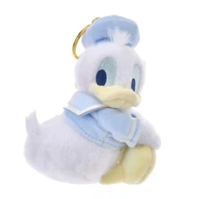Japan Tokyo Disney Store Donald Plush Toy Keychain DONALD MOKOMOKO BIRTHDAY