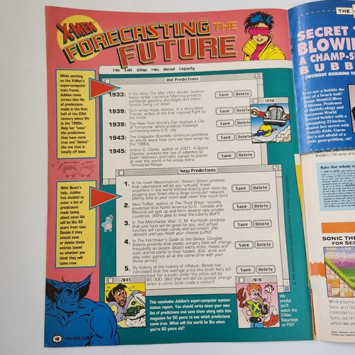 Spring 1994 Totally Fox Kids Magazine Bobby's World Batman X-Men Animaniacs - Picture 5 of 5