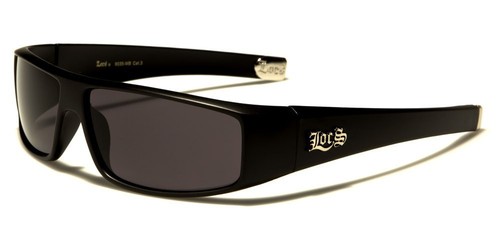 Neue flache Locs schwarz weiß Hardcore-Sonnenbrille für Herren rechteckig - Bild 3 von 4