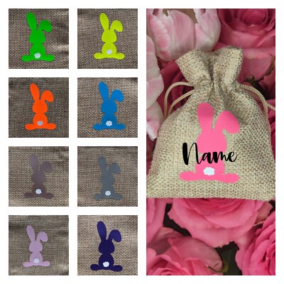 Ostern Leckerlibeutel, personalisiert, Eiersuche, Minisack, Jute Hase