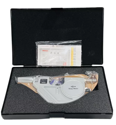 Mitutoyo Dial Snap Meter, 0-25mm Range, 0.001mm Graduation 2mm Anvil Movement