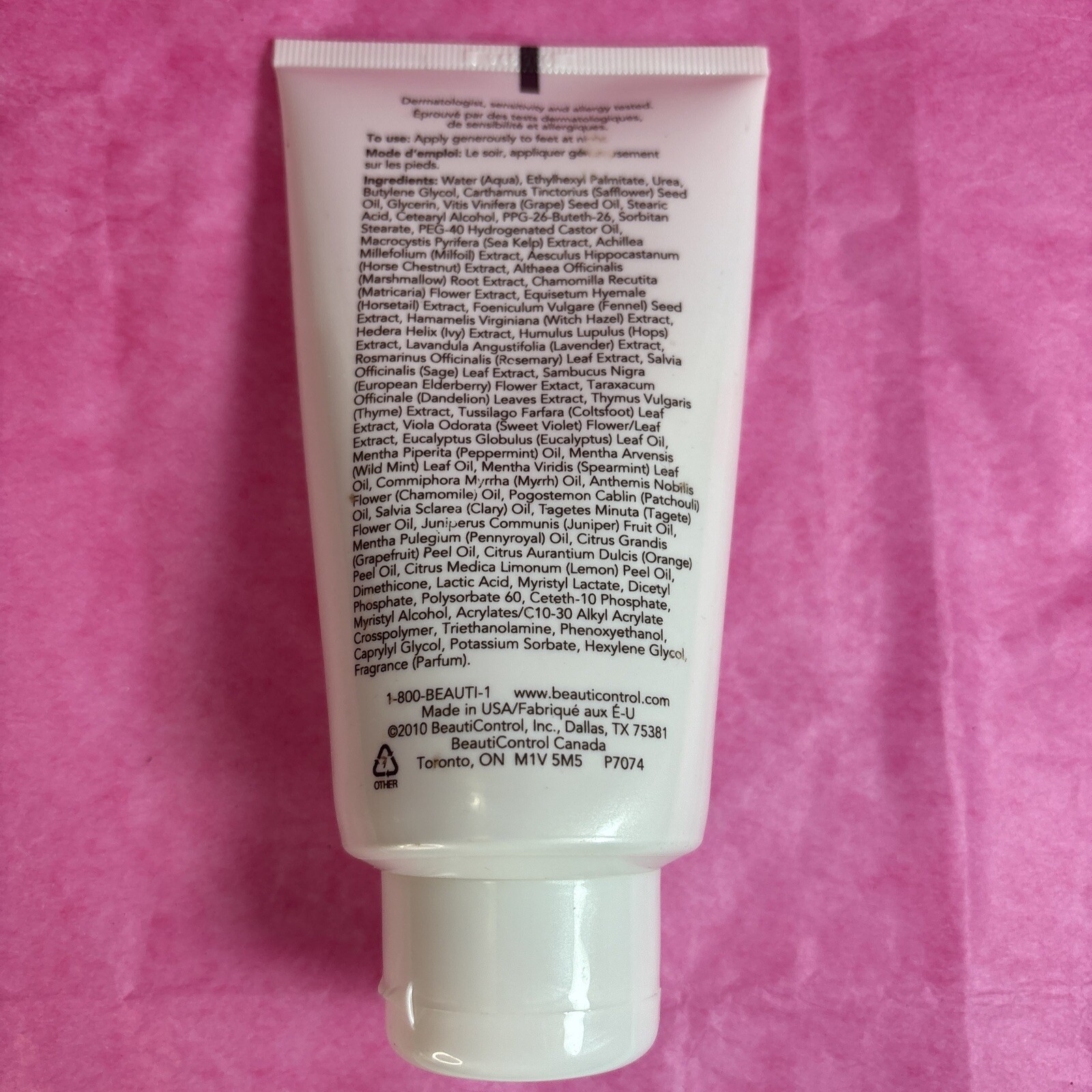 BEAUTICONTROL Body Spa Foot Creme 142g 5oz Sealed