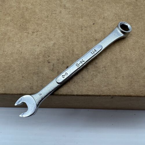 SK Tools 1/4" Forged Alloy 6 Point Combination Wrench C-8 USA