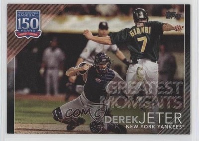 2019 Topps Greatest Moments Black 140/299 Derek Jeter #GM-8 HOF 02v3