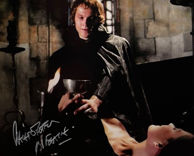 Christopher Neame -Dracula 3D- Autogramm original- Großfoto 20 x 25 cm