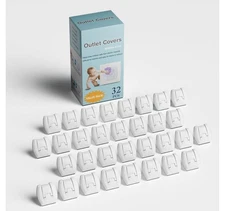 32 Pack Outlet Covers Baby Proofing, Socket Covers with Hidden Pull Handle NEW