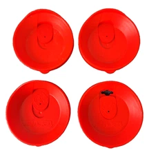 Lot Of 4 Tervis Tumbler 16 oz Travel Lid with Slider in Red