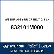 2009-2013 Kia Forte Wstrip Assembly-rear Dr Belt Outside Oem New 832101m000