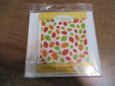 TAYLORED EXPRESSIONS FALL FOLIAGE BACKGROUND STAMP STENCIL COMBO