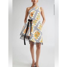 Carolina Herrera Mini Dress One Shoulder Size 0 NWOT Retail$2,490