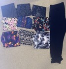 Women’s Leggings 10 Pair Large Assorted Pattern Hippie Y2K Floral Skull — photo 1