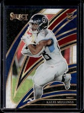 2025 Panini Select Kalel Mullings Club Level RC Tri-Color Prizm #/249 Titans