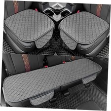 Car Seat Covers Universal 2 Front Seat Covers  1 Rear Bench Seat Cover Grey