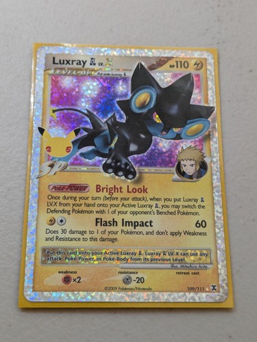 Luxray GL LV.X 109/111 Celebrations: Classic Collection Pokemon Holo NM