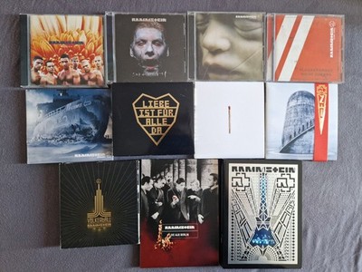 RAMMSTEIN Sammlung (Alle Studioalben + Live Aus Berlin DVD + PARIS Blu ray)
