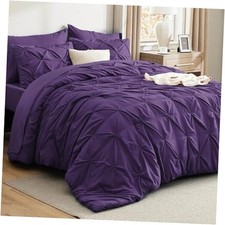 Comforter Set Purple - Bed in a Bag Cal King California King 21 - Purple