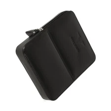 Visconti Classic Black Leather 6 Pen Case - NEW