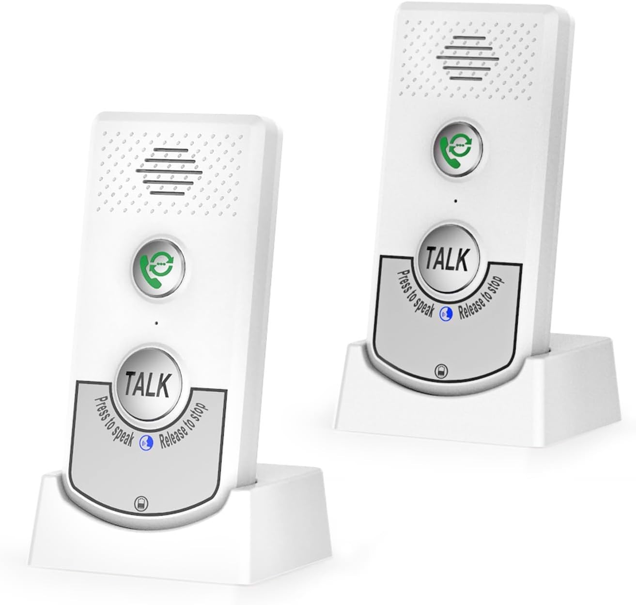 2 Way Wireless Intercom System for Home-Portable Voice Intercom Doorbell
