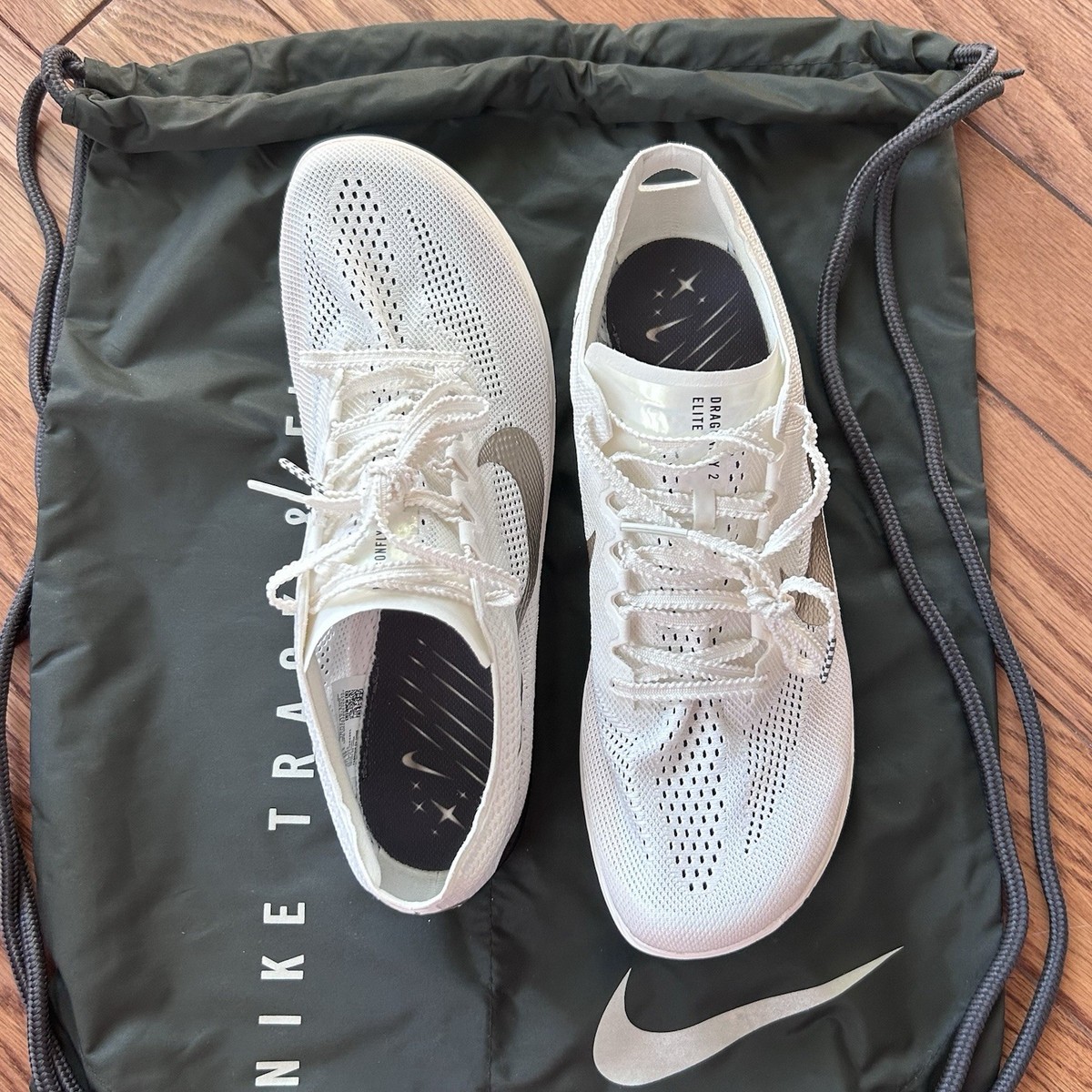 Nike ZoomX Dragonfly 2 Elite Track Spikes White Gold Men’s 7.5 / Women’s 9 NWT Nike Dragonfly 2 Track & Field Distance Spikes. Nike.com main image 3