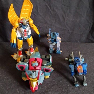 Vtg Toy Lot Of 4 - Zoids, Transformer, Digimon