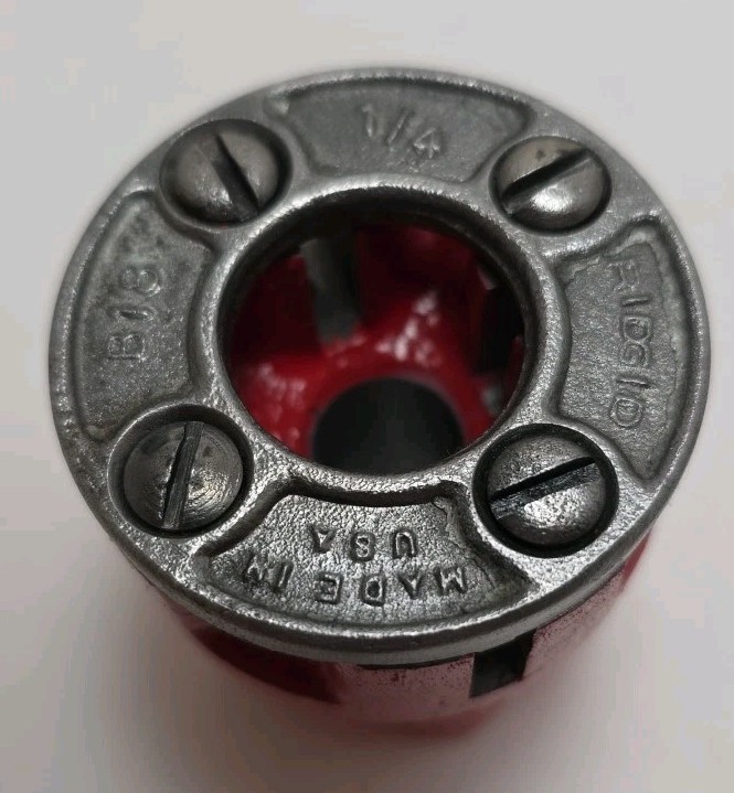 Vintage 1/4" Ridgid Die Head for 0-R Drop Head Pipe Threader
