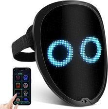 Maschera LED Halloween Illumina Maschera Bambino Uomo Donna Dj Maschere Costume Festa Cosplay