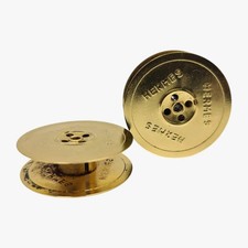 24K Gold-Plated Metal Ribbon Spools for Hermes Typewriters thumbnail