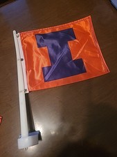 University Of Illinois Fighting Illini Car Auto Window Fan Flag U Of I