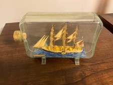 1849 FLYING CLOUD 3 MAST SHIP California Gold Rush Bottle Encased