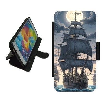 Piratenschiff Handyhülle Wallet für iPhone Samsung PIR2 Flip Cover