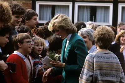The Princess of Wales at visit to MacIntyre Communities Centre for- Old Photo