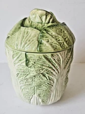 VTG Hearth & Home Designs H&HD Cabbage 8.5" Canister w/ Lid Vegetable 1990 LOOK
