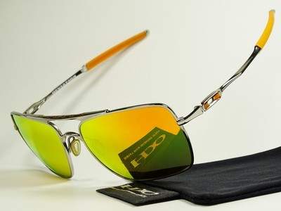 Oakley Deviation Chrome Fire Sonnenbrille Plaintiff Inmate Probation Square Wire
