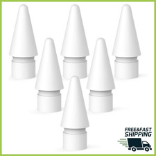 6 Replacement Tips Compatible with Apple Pencil 1st/2nd Gen Pencil Nibs for iPad