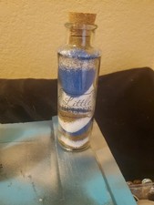 Cylinder Sand Art In Glass Bottles/Jars With Cork Seal