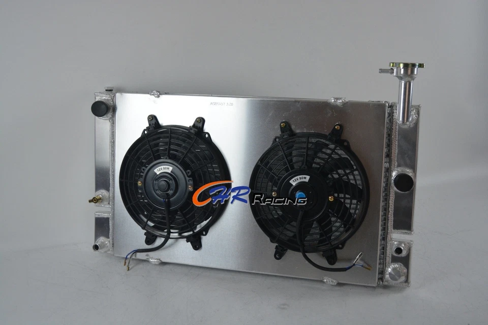 #2758 Radiador de aluminio + cubierta + ventilador para Toyota Prius 2004-2009 1,5 L EV-GAS Foto 4 de 4