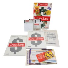 Quicken 2.0 for Windows 1992 Complete Boxed Set Disks Manuals Rebates Vintage