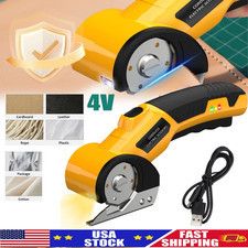 Cordless Electric Scissors Cardboard Cutter With Lock LED Light 2000mAh Battery